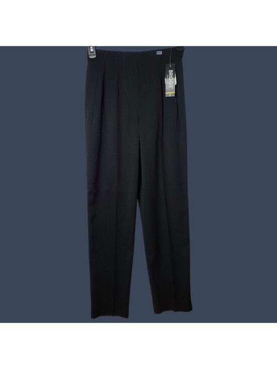 Briggs New York Pants - Briggs NY Womens Pleated Straight Dress Pants Black Size 8